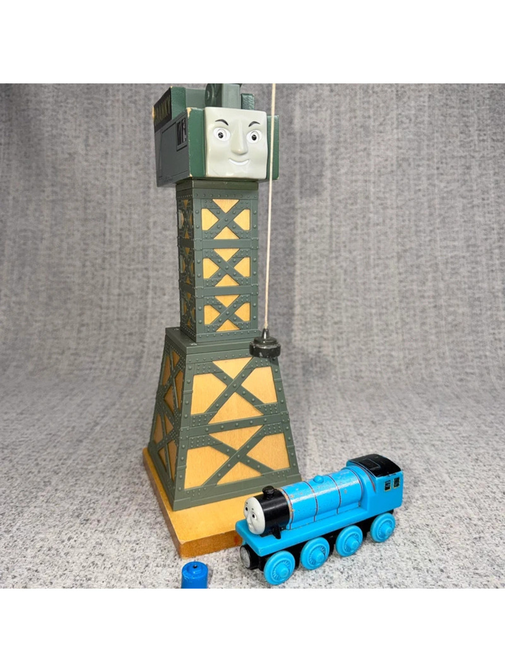 Thomas & Friends Cranky the Crane Talking Gordon Train Wooden Railway Toy Set